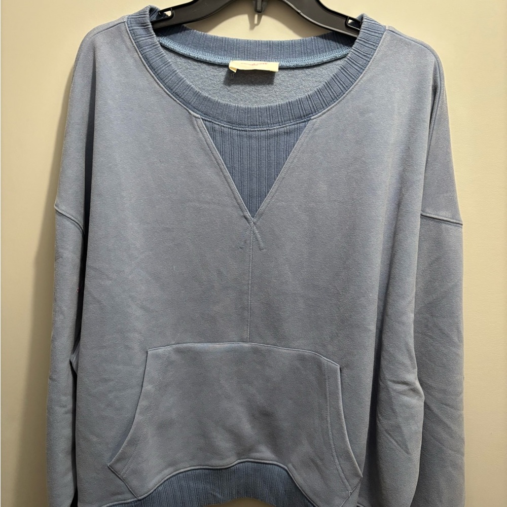 Peach Love California Slate Blue Pullover